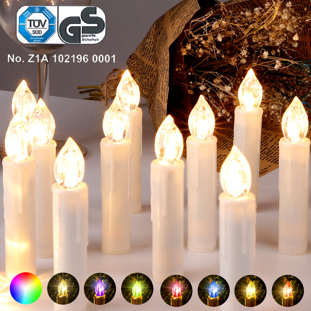 Beige LED Christmas Candle pcs 30 40 CCLIFE ZERRO BROILISSIMO KIDDYDREAMS HOME 20 – Lights 
